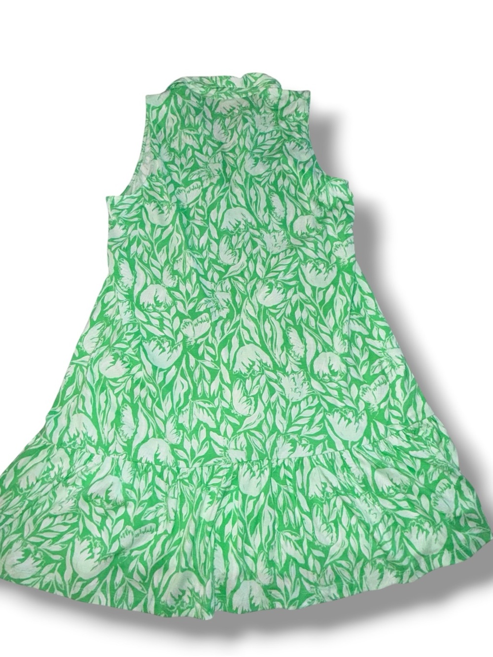 LILLY PULITZER Riegan Dress Fauna Green Tulip to Tango - Large - Picture 11 of 11